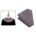 thumbnail image 1 of , Cuello de corte de cabello profesion Capa de cuello de protección de cuello de silicona, de broche Impermeable ajustable, para salón Gris, 1 of 8
