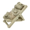 thumbnail image 4 of Figura de animal de resina, pequeña escultura, animal realista en silla de descanso, estatua oso gris macho, 4 of 9