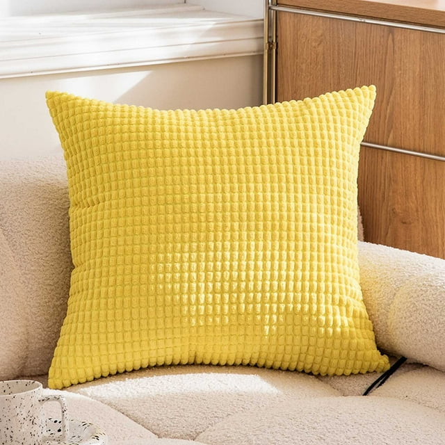 Spring Set Of 2 Corduroy Striped Cushion Covers 24x24 Inch Throw Pillow Covers For Living Room 24x24 In 2 Pack