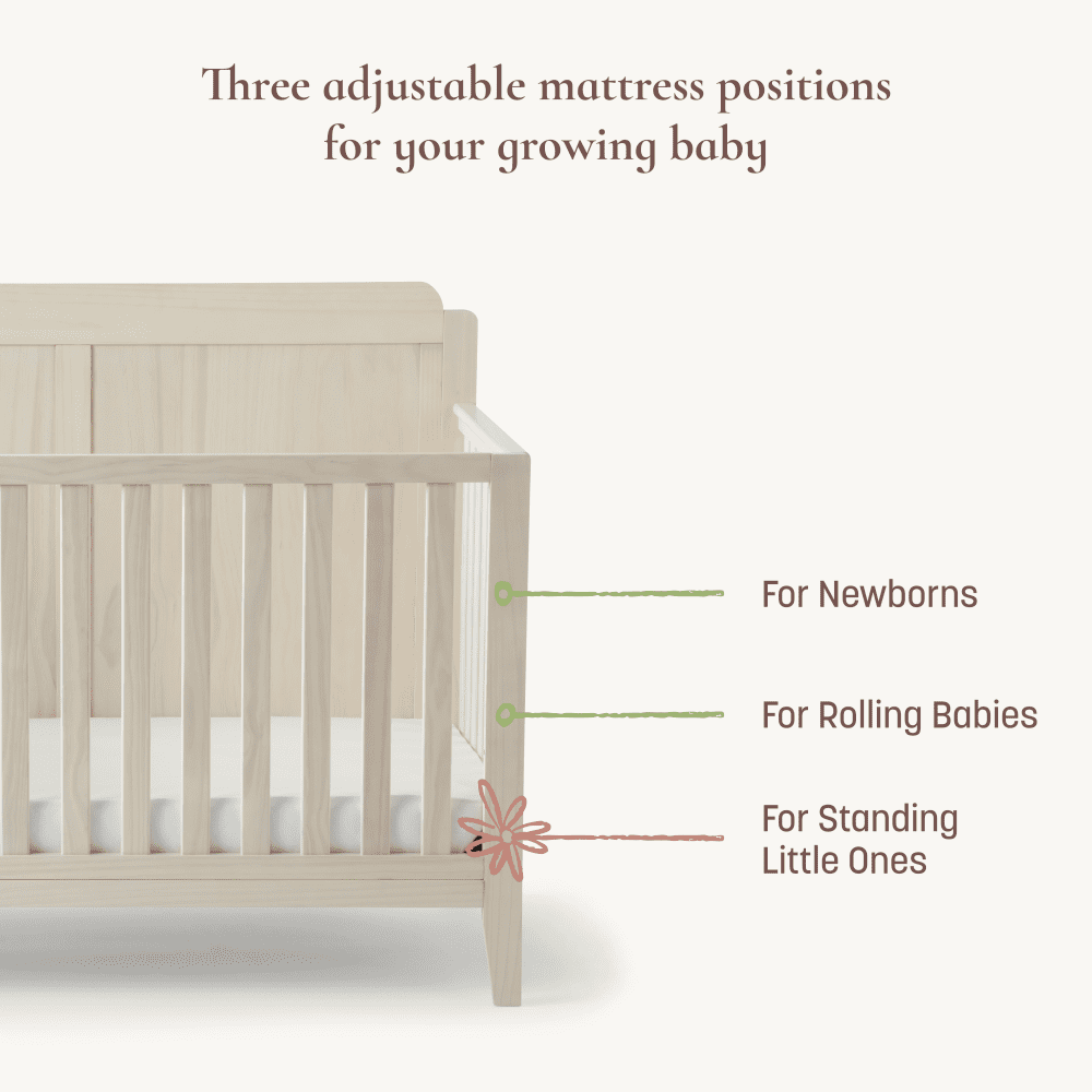 Little Seeds Sprig 6-in-1 Convertible Crib