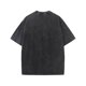 thumbnail image 3 of Ceisia Men's Vintage Washed Solid Crew Neck Short Sleeve T-Shirt Casual Retro Top Black XXXL Gifts, 3 of 7