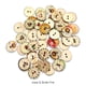 thumbnail image 3 of Qarigey Botones de de 100 piezas, relojes redondos de agujeros, estilo Retro, suministros para el hogar para álbumes de recortes, Accesorios de disfraces 25mm Qarigey AP010328-03, 3 of 6