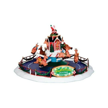 Lemax village collection mulled wine stall # 43096 Lemax 64058 Flying Reindeer Ride Christmas Village Accessory 13.39 x 13