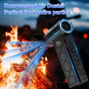 Compressed Air Duster with 9 cleaning brushes,Electric Air Duster for Cleaning Keyboard&PC 3 Gears Adjustable Rechargeable Cordless Jet Dry Blower Air Blower for Car and Home
