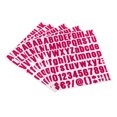 thumbnail image 1 of Unique Bargains Vinyl Self Adhesive Letter Number Sticker Decal Kit, Rose Red 81 Piece 10 Sheets, 1 of 5