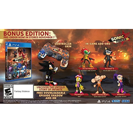 Ps4 Action-Sonic Forces Bonus Edition Ps4 New