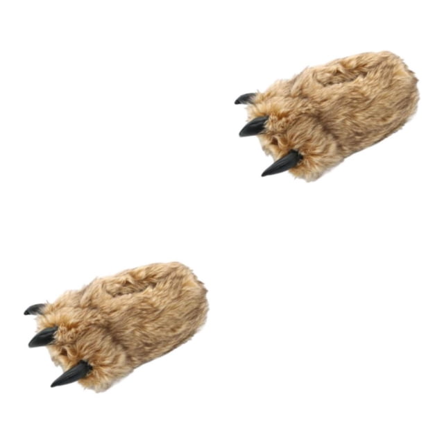Qarigey Bear Claw Women Plush Slippers Casual Adorable for Bedroom Hotel Home Office Type3 NO3