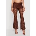 thumbnail image 3 of Women's Floral Lace Flare Leg Casual Pants, 3 of 4