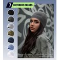 thumbnail image 6 of 2 Pieces Cotton Skull Caps for Men Women Helmet Liner Breathable Sleep Hat Chemo Headwear Running Cap, 6 of 7