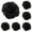 Black*10pcs, variant on Black Roses Artificial Flowers, 1 Pcs Fake Silk Black Flowers Real Looking Faux Blossom Rose Flower Head for Wedding Bouquet Party Decor DIY Crafts Floral Arrangements
