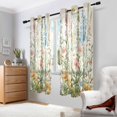 thumbnail image 2 of Yayeee Window Curtains Set of 2 for Living Room Light Filtering 63"x42", Colorful Wildflowers, 2 of 7