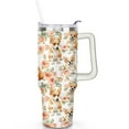 thumbnail image 2 of Cute Dog Design 40oz Tumbler with Handle - Double Wall Insulated Coffee Mug for Women - Dog Mom Gift Travel Cup with Straw, 2 of 7