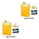 thumbnail image 4 of Eigraketly Recipiente de agua de diseño plano, taza de viaje reutilizable, taza fina transparente, suministros para el hogar, accesorio de Camping para Amarillo 2piezas Eigraketly CBP230713, 4 of 5
