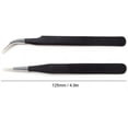 thumbnail image 2 of Nail Art Tweezers Nail Sticker Tweezers Nail Picker Tool- for Nail Decal  and Decal Application - 2 Pcs Black Set, 2 of 9