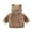 Khaki, variant on LYHao Girls Winter Coat Soft Fleece Hooded Jacket With Ears Zip Up Outerwear For Toddlers And Kids Warm Cozy Fall Outerwear Girls Jacket Coat,Sizes 18-24 Months