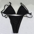 thumbnail image 3 of 2024 Nuevo Bikini de alta gama con letras de diamantes de imitación para mujer, traje de baño de playa con tanga sexy a la moda, conjunto de dos piezas de bikini Wang para mujer, 3 of 4