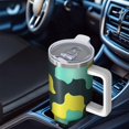 thumbnail image 6 of Camouflage 40oz Tumbler– Stainless Steel Insulated Tumbler with Handle and Straw, Large Capacity Travel Cup for Hot & Cold Drinks, 6 of 6