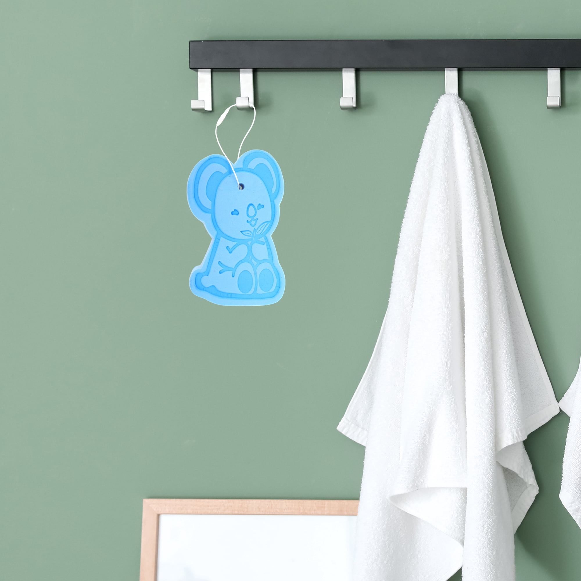 Unique Bargains Cartoon Bath Shower Brush 4.53"x2.76"x1.1" 1 Pc Sky Blue