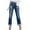 Blue, variant on Akiihool Jeans for Women High Waist Women's High Rise Bootcut Jean (Blue,L)