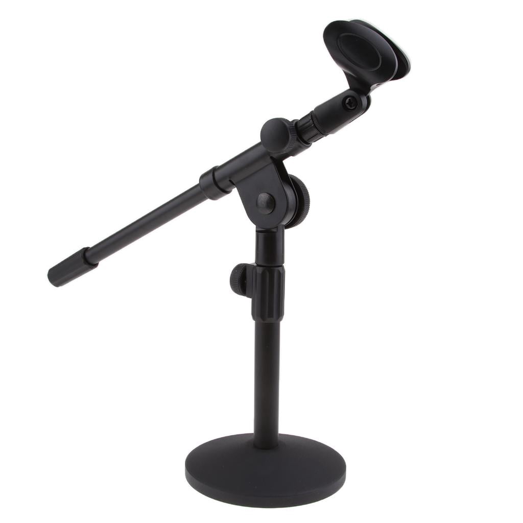 LeeQinersw 2 x Microphone Stand With Boom Arm 13inch For Dynamic Condenser Microphones
