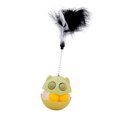 thumbnail image 1 of Wobbling Cat Toy, Wobbling Interactive Cat Toy with Feather Built in Mint Ball Relieve Boredom Interesting Interactive Teaser Cat Toy for Engaging Play, 1 of 8