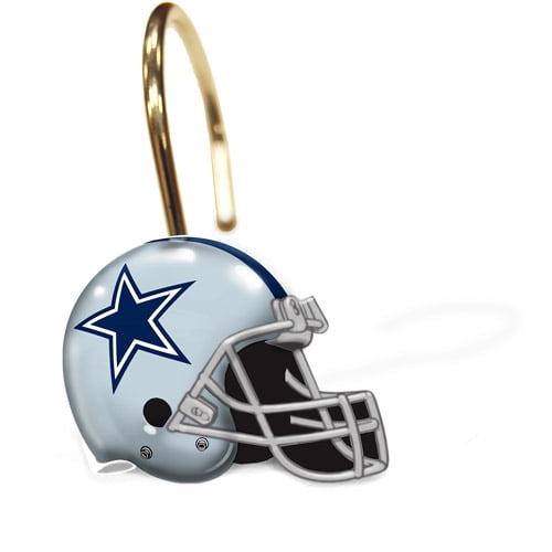 Dallas Cowboys Decorative Bath Collection 12pc Shower Hooks