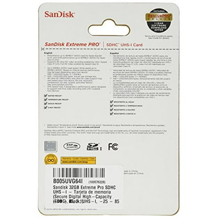 UPC 619659070977 product image for SanDisk Extreme Pro 32 GB SDHC Flash Memory Card - UHS-I, Up to 95MB/s Read Spee | upcitemdb.com