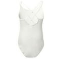 thumbnail image 2 of Miaeowve Kids Girls Sleeveless Crisscross Gymnastics Leotard Ballet Leotard Dance Costume Camisole Ivory 3XL, 2 of 6