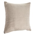 thumbnail image 3 of Laddha Home Designs Hand-Stitched Solid Cotton Throw Pillow Cover - 18" - Cream and Beige, 3 of 7