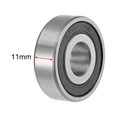 thumbnail image 3 of Uxcell 0.51''x1.38''x0.43'' Deep Groove Ball Bearings Z2 Double Sealed Roller Chrome Steel  Silver Tone 2pcs, 3 of 4