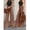 Coffee Brown-L, variant on Womens Coffee Brown High-Waisted Wide-Leg Denim Jeans, Casual Flare Pants