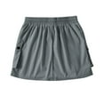 thumbnail image 4 of JWZUY Women's Flap Pocket Cargo Skirt Soild Elastic Drawstring Waist Mini Skirts Gray M, 4 of 7