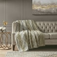 thumbnail image 2 of Oversized Faux Fur Throw for Women & Men, Soft Blanket for Home, Oeko-Tex Certified, 60" x 70", Sand, 2 of 7