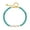 Golden-4, variant on lureme Ethnical Turquoise Beads Baby Blue Golden Bracelet for Women With Extenstion(bl003574-5)