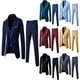 thumbnail image 1 of Conjunto de traje ajustado de 3 piezas para hombre, chaqueta sólida, chaleco, pantalones, conjunto de negocios/traje #nyfs001, 1 of 3