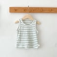 thumbnail image 2 of Quealent Girls Tops 2024 Kids Tops for Girls Toddler Baby Boys Girls Solid Tank Tops T-Shirts Undershirts Cotton Summer Sleeveless Vest Green,12-18 Months, 2 of 3