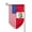 Fillet, variant on Peru America Flag Double Sided Garden Flag for Indoor Outdoor Decorations 12.5 * 18 Inches Square