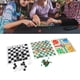 thumbnail image 4 of Juego De Juegos De Mesa 4 En 1, Damas Internacionales, Ligero, Resistente Al Desgaste, Duradero, Plegable Para Fiestas, 4 of 7