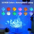 thumbnail image 2 of Dynamic Rotating Water Ripple Night Lamp,Color Changing Crystal Lamp with Remote Control,Sea Wave Night Lamp Projector,Crystal Table Lamp Decoration, 2 of 5