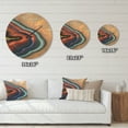 thumbnail image 4 of Designart 'Fractal Mineral Texture ' Modern Wood Wall Clock, 4 of 5