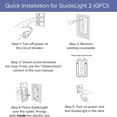 thumbnail image 4 of 1 Pack - SnapPower GuideLight 2 [For GFCI Outlets] - Replaces Plug-In Night Light - Electrical Receptacle Wall Plate with LED Night Lights - Auto On/Off Sensor - (GFCI, Light Almond), 4 of 7