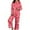 2-Red, variant on Womens Valentines Day Pajamas 2 Pcs Silky Pajamas Valentines Printed Long Sleeve Pj Set Loungewear Sets Gifts For Women Valentines Day