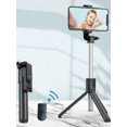 thumbnail image 1 of 1pc Black Mini Selfie Stick Tripod With Phone Holder, 1 of 4
