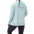 thumbnail image 3 of Women's Sun Protection Top Clothing Zip Up Hoodie Long Sleeve Sun Shirt Soft Lightweight Sport Hoodie Jacket with 2 Side Zippered Pockets for Fishing Hiking Outdoor,Light Blue S-3XL, 3 of 9
