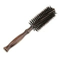 thumbnail image 1 of 1 cepillo redondo para el cabello con mango de madera natural, . 23 x 11 x 19 centímetros Colcomx Cepillo de peine redondo para el cabello, 1 of 6