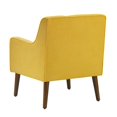 thumbnail image 4 of Ryder Mid Century Modern Yellow Woven Fabric Tufted Armchair, 4 of 5