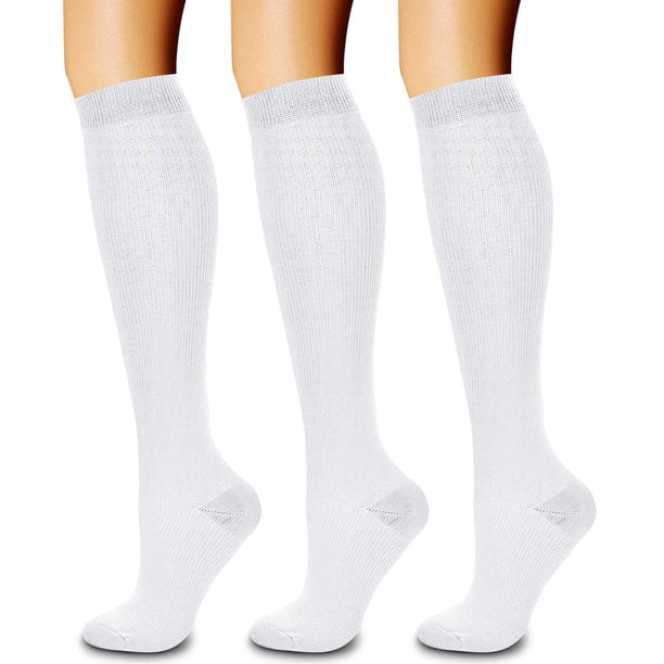Calcetines de compresión CHARMKING Circulation de 15 a 20 mm Hg (3 pares)