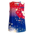 thumbnail image 6 of Fewfanhot Womens Summer Tops 4th of July Tank Top Patriotic American Flag Sleeveless Pleated Front Loose Top, 6 of 6