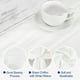 thumbnail image 4 of Camino de mesa de Gasa Unique Bargains 28 x 120 pulgadas blanco para Boda, 4 of 6