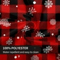 thumbnail image 2 of Nappe de Noël Ronde 60 Pouces à Carreaux Buffalo Rouges et Noirs, Nappe de Ferme pour les Fêtes, Tissu Résistant à l'Eau, Couvre-Table pour Cuisine et Salle à Manger, Petite Nappe pour Fête et Déco Maison, 2 of 6